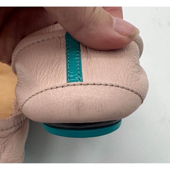 Tieks By Gavrieli Ballet Flats Pink Leather Size 7 Foldable - Picture 7 of 11